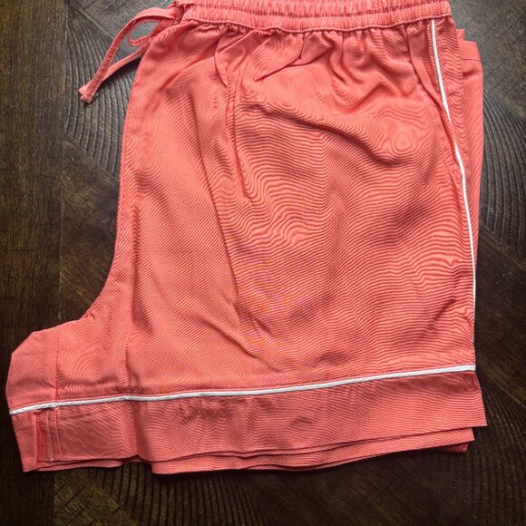 Patiini Bamboo Pajama Set Women’s M Coral Pink Button-Up Eco Sleepwear NWT - Picture 2 of 6